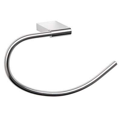 TATAY Towel ring, aluminium, open on one side, modern and elegant design. Screw fixing system. Size 23,5x7x12,8 cm