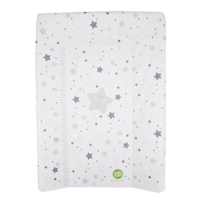 BabyCalin Luxury Changing Mat Star Grey 50 x 70 cm - com tabela de altura impressa
