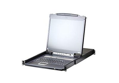 Aten CL5716iM LCD KVM Switch Over IP, "USB-PS/2,VGA", 16 poorten Duits zwart
