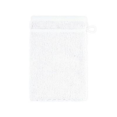 Frottana Pearl wash Glove, made of 100% cotton, Snow, 20 x 15 cm