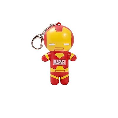 Lip Smacker Marvel Collection, Iron Man Läppbalsam för Barn, Smaksatt Läppbalsam med Nyckelring, Återfuktande och Uppfriskande, Enkel Blisterförpackning