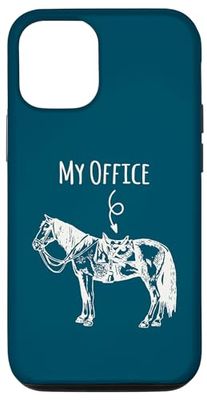 Custodia per iPhone 12/12 Pro My Office Horse Lover Present Equitazione Equitazione Equitazione