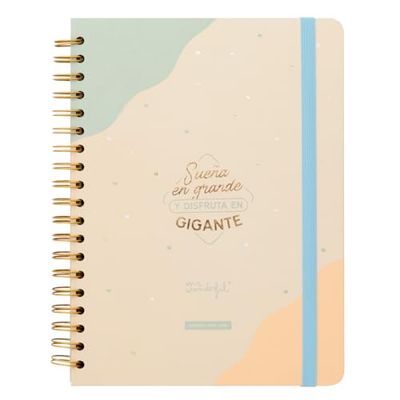Mr. Wonderful Agenda scolaire semainier 2024-25 extra large – Rêve en grand et profitez en géant – Agenda scolaire avec organisation hebdomadaire