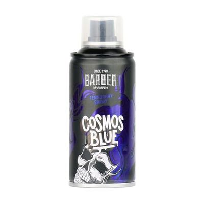 BARBER MARMARA lacca colorata per parrucchieri - 150ml - lacca colorata per capelli per acconciature carnevale, Halloween e feste a tema - tinture per capelli lavabili - Color Spray (Cosmos Blue)