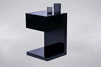 M2 Kollektion Bijzettafel Dina in zwart, B/H/D = 40x60x40cm