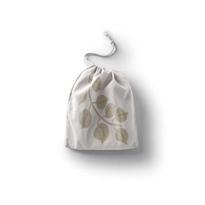 Bonamaison Printed Cotton Produce Bag with Drawstring, Reusable Grocery Bag, Biodegradable Eco-Friendly Bags, Travel Pouch, Sachet Bags, Shopping Bag, Eco Friendly, Foldable, Size: 12x15 Cm
