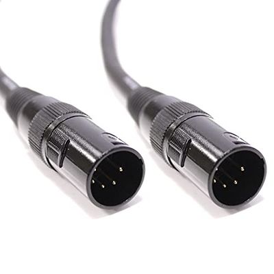 BeMatik - DMX DMX512 XLR 5-pins mannelijk naar XLR 5-pins mannelijk 0,5 m kabel