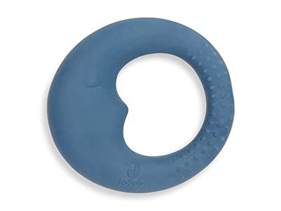 Bijtring rubber Moon jeans blue