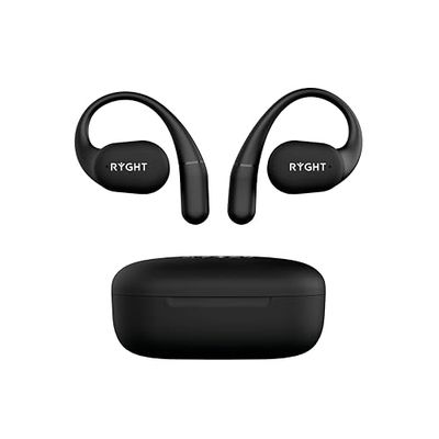 RYGHT R484543 - Open - Auriculares inalámbricos Extra aurículos - Tecnología Open Ear - Autonomía de 20 Horas, Doble micrófono + ENC, impermeabilidad IPX4 - Ideal para Deporte, se Adapta a tu oído