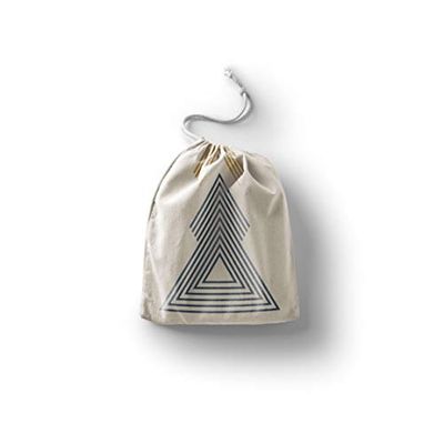 Bonamaison Impreso Algodón Bolsas con Cordón, Bolsa con Cordel para el Hogar y el Almacenamiento de Verduras, Bolso de Compras, Plegable, Ecologica, Reutilizables, Tamaño: 30x40 Cm
