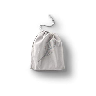 Bonamaison Imprimé Sacs de Coton avec Cordon, Sac D'Épicerie, Sac À Provisions, Réutilisables, Écologique, Pliable, Taille: 12x15 Cm