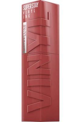 Maybelline New York Lip Colour, Smudge-free, Long Lasting up to 16h, Liquid Lipstick, Shine Finish, SuperStay Vinyl Ink, 115 Peppy