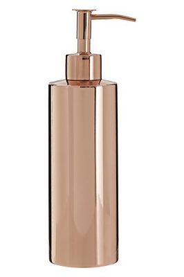 Premier Housewares Clara Lotion Dispenser, Stainless-Steel, Rose Gold, 6 x 6 x 21 cm