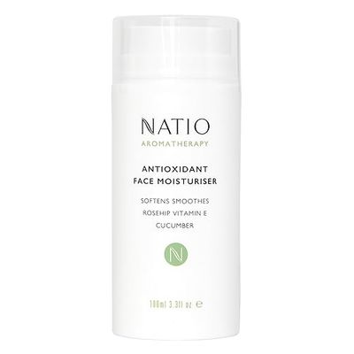 Natio Australia Aromatherapy Antioxidant Face Moisturiser, 100 ml - Anti-Aging Face Cream - Rosehip and Vitamin E - Face Lotion for All Skin Types