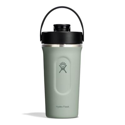 HYDRO FLASK - Insulated Shaker Bottle 709 ml (24 oz) for Protein Shakes and Supplements - Leakproof Chug Spout - Agave