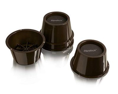 Slipstick CB654 - Elevador de móveis, cor castanha (5 cm, conjunto de 4, suporta 1020 kg)