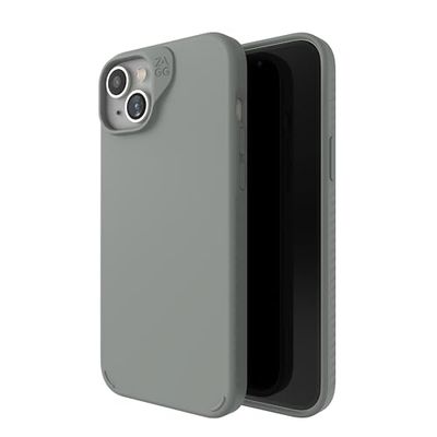 ZAGG Manhattan - Custodia a scatto per iPhone 15 Plus, in silicone di alta qualità, materiale in grafene resistente, superficie liscia con una comoda impugnatura ondulata, custodia per telefono