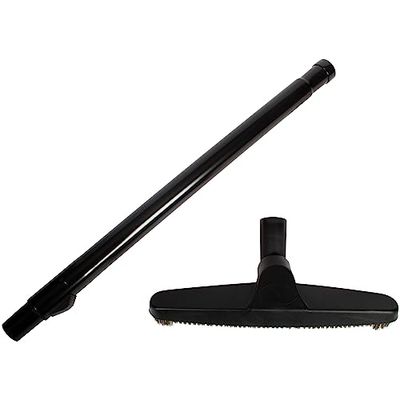 Cen-Tec Systems 98295-AZ Telescopic Wand and 12" Natural Fill Floor Brush for Vacuums, Black