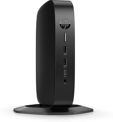 HP Elite t655 - Thin Client - SFF - 1 x Ryzen Embedded R2314 - RAM 8 GB - Flash 32 GB - eMMC - Radeon Graphics - 1 GbE, Bluetooth 5.2, Wi-Fi 6 - Riccio OS - Nero
