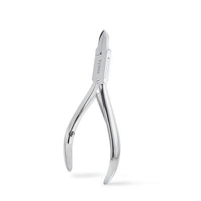 Pince à ongles incarnés Professionnelle avec embout de sécurité, KYVORA, accessoire de pédicure et podologie, mâchoire triangulaire pointue, grande taille
