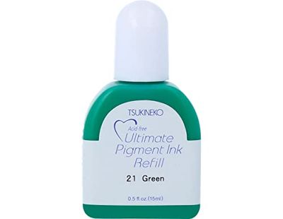 Tsukineko VersaColor Refill-Green Verde Recambio del teléfono móvil, Talla única