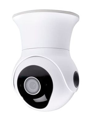 Alpina Kamera Smart Home WiFi – Full HD 1080p – kamera monitorująca zewnętrzna – czujnik audio i ruchu – widoczność w nocy – z aplikacją – ochrona przed kurzem i wodoszczelnością IP54
