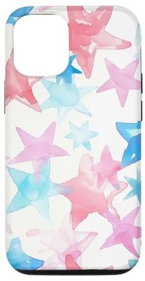 iPhone 13 Star pattern turquoise blossom symbol Case
