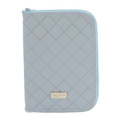 Rosy Fuentes Portadocumentos Bebé - Ideal para Almacenar Documentos Importantes - Diseño Elegante con cierre con cremallera 0-azul empolvado