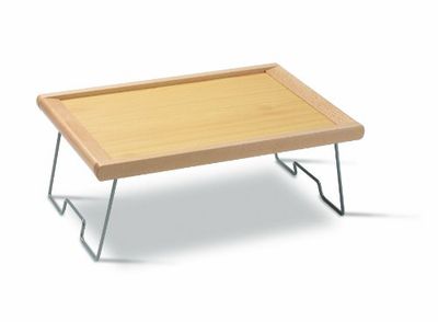 Arredamenti Italia 470 MELFO Naturelle Plateau Petit Déjeuner Hêtre Massif Cerise 60 x 23 x 41 cm