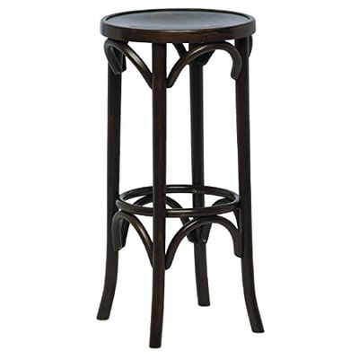 Bolero DL463 - Taburete alto de madera Bentwood, Marrón oscuro, 1 unidad