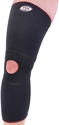 TSM 88 2224-1 Bandage de Sport Long pour Le Genou Actif avec Ouverture pour la rotule Taille S