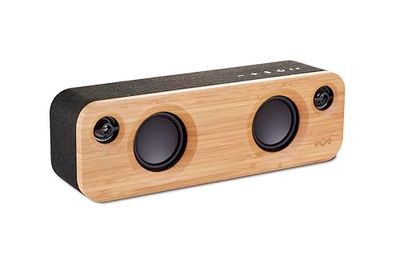 Marley Get Together Mini altifalante portátil com Bluetooth, entrada auxiliar, 10 hs de bateria, subwoofers de 2,5. Fabricado com tecido REWIND, frente de bambu e alumínio reciclável, polegadas