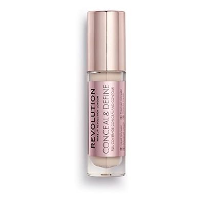 Revolution Conceal & Define Concealer, Lightweight, Long-Lasting, Full Coverage Face Makeup, C0.5, 4g