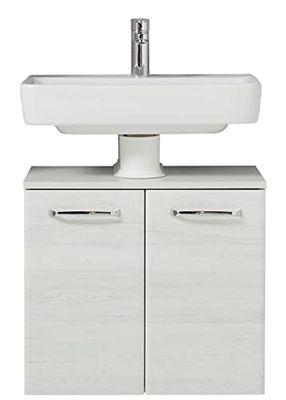 Pelipal Quickset 936 Armario para Lavabo, Madera de ingeniería, Roble Blanco Cruz NB, 53x60x33 cm