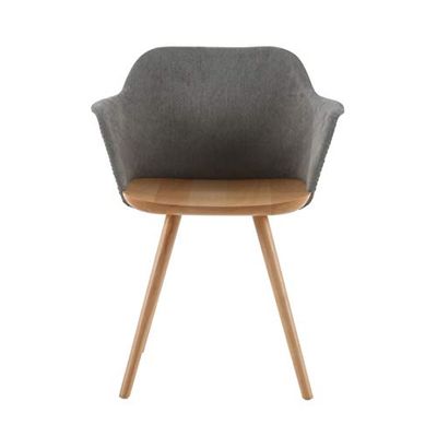 Delamaison Signature - Silla con Forma de Cono, Color Gris Claro
