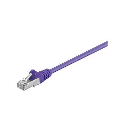 Goobay 95552 CAT 5e Câble de Liaison, SF/UTP, Violet, 1.5 m Longueur