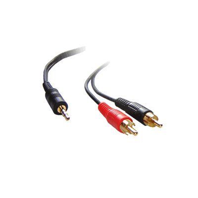 CDL Micro 3 meter/10ft 3.5mm Jack naar 2 x Phono/RCA kabel/lood/draad/koord