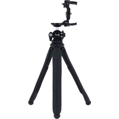 Rollei Monkey Pod 3: mini treppiede versatile – smartphone, fotocamera, selfie stick – compatibile, flessibile, leggero, testa a sfera girevole a 360° (nero)