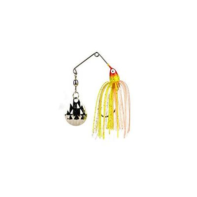 Strike King Mini-King Spinnerbait – Single Colorado Lame Diamant, Mixte, Sun Perch Head Sun Perch Skirt