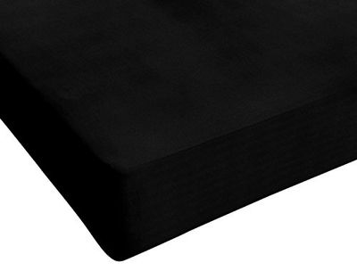 Max color Beddoek 25cm Hoek, Zwart, Franse Maat Klein Dubbel