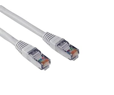 Cable de Red - latiguillo RJ45 Cat.6 UTP de 10 Metros en Color Gris, Ideal para Conexiones rápidas y seguras en Redes de Alta Velocidad.