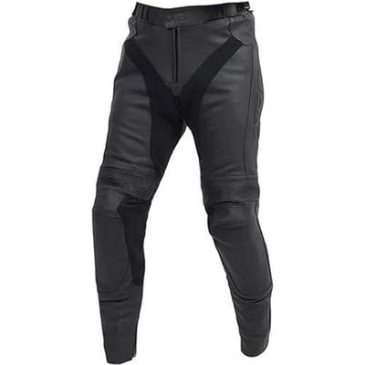 XRC GLET Motorbroek van leer voor heren, zwart