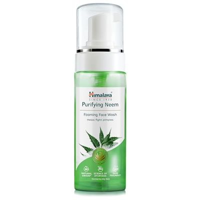 Himalaya Herbals Mousse nettoyante pour le visage à l'extrait de curcuma - Nettoyant pour le visage à base de plantes sans savon, SLS - TESTÉ PAR DERMATOLOGIE 150 ml