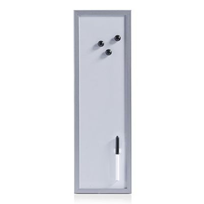 Zeller 11535 - Lavagnetta Magnetica scrivibile, 20 x 60 cm, Colore: Grigio Alluminio