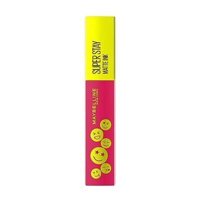 Maybelline New York Rossetto Liquido, Colore Intenso, Finish Extra Matte a Lunga Tenuta, No transfer, Applicatore di Precisione, SuperStay Matte Ink Moodmakers, Tonalità: 460 Optimist