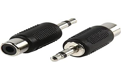 Valueline ac-001 Adapter Jack 3,5 mm mannelijk mono op cinch-bus zwart