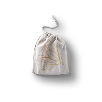Bonamaison Printed Cotton Produce Bag with Drawstring, Reusable Grocery Bag, Biodegradable Eco-Friendly Bags, Travel Pouch, Sachet Bags, Shopping Bag, Eco Friendly, Foldable, Size: 30x40 cm