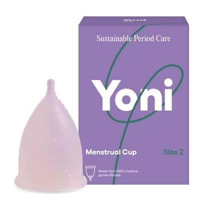 Yoni Coupe menstruelle 100% silicone médical réutilisable et durable, taille 2