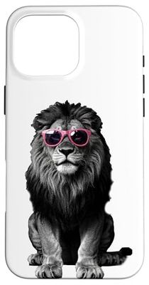 Halftone Lion Lunettes de Soleil Lions Coque pour iPhone 16 Pro Max