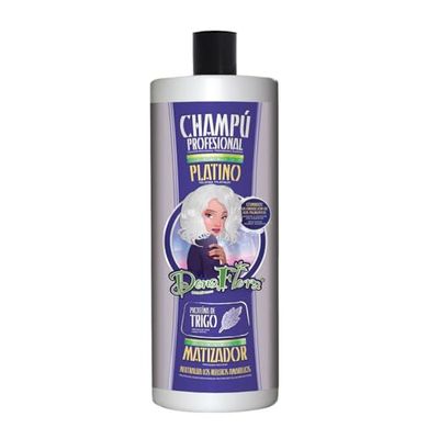 Dona Flora - Platinum mattifying shampoo - Neutralises yellow and orange tones - Purple pigments - Moisturizes and strengthens - Ideal for blonde, bleached or grey hair - 1000ml